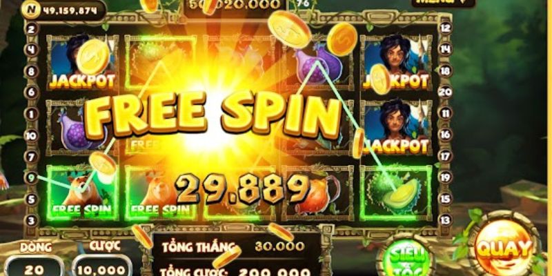 Spin là nút quan trọng nhất trong trò chơi nổ hũ 90